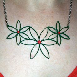 20150819_1903312.jpg STL file Flower Necklace (Christmas)・3D print model to download