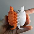 On fingers.jpg STL file Baby Turtle Ship Keychain Accessory・Template to download and 3D print