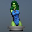 Preview02.jpg Bust She Hulk and She Hulk Fantastic Four 3D print model