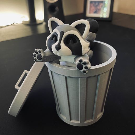 3D printing Articulated Racoon • made with Bambu Lab P1S・Cults