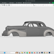 Screenshot-57320.png 1939 Cadillac Series 61 Coupe 1/24 scale car model hollow body shell, scalable as needed, 3d print in resin or fdm, stl file