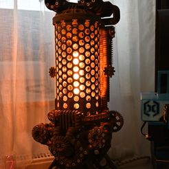 Coke Oven - Lámpara de estilo steampunk
