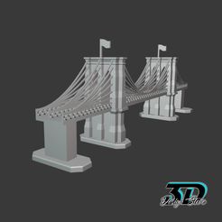 01.jpg Fichier STL Pont de Brooklyn・Objet imprimable en 3D à télécharger