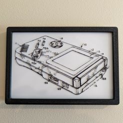 GB-Patent-3s.jpg Fichier STL gratuit Brevet d'invention Game Boy・Modèle imprimable en 3D à télécharger