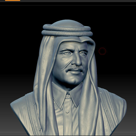 Sheikh Tamim bin Hamad Al Thani – Emir of Qatar Portrait Bust 3D Model | STL
