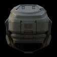 back.png Isidor helmet with attachments 3d print file