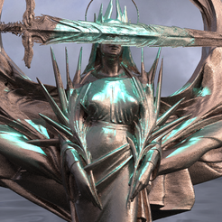 untitled.304.png OBJ file Lady of the Lake Power Handing Excalibur 2・Model to download and 3D print, aramar