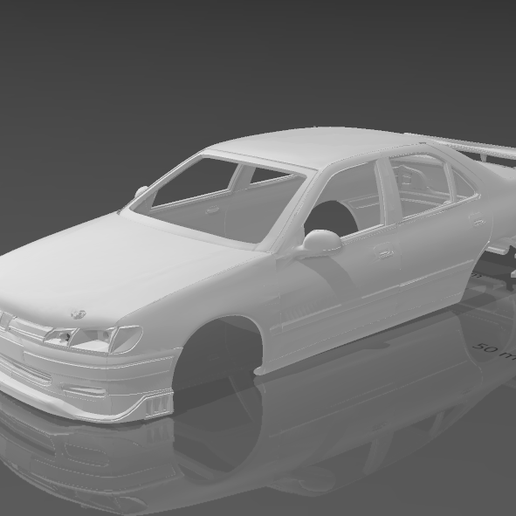 🚙 Peugeot 406 BTCC 1998 Shell Body - Divided Parts for Easy