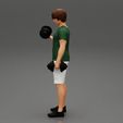 Girl-0006.jpg Muscular man working out in gym doing exercises with dumbbells at biceps
