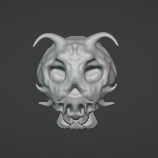 Skull Of Doom (3d printable) 3D model