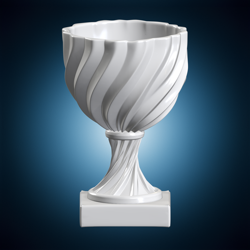 Spiral Decorative Urn Home Decor 3D Print Model