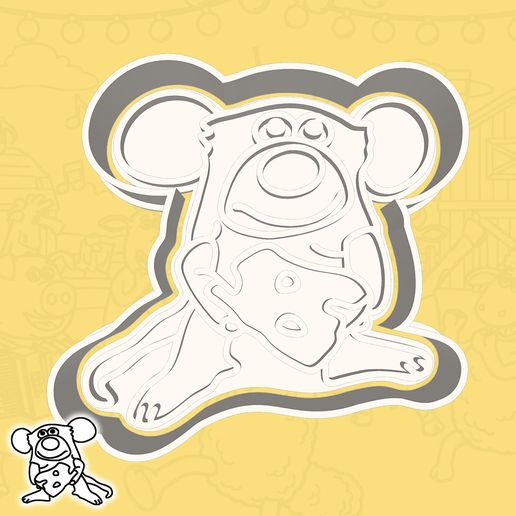 Shaun the Sheep cookie cutters - The Mouse (style 1)