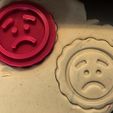 smutný smajl.jpg Cookie stamp + cutter -  Emoji 6