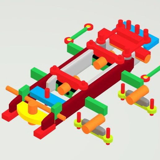 version 2 design.jpg Free 3MF file Full adjustable slot car chassis・3D print design to download, beardy56