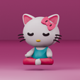 0008.png Hello Kitty Meditating | Yoga | Calm