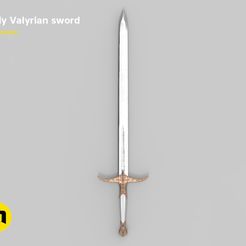 render_sword_scene.786.jpg OBJ file Tarly Valyrian sword Heartbanes・3D printing design to download