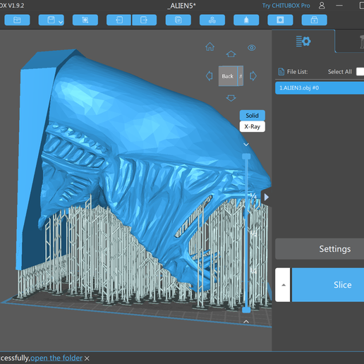 © cum _ALIEN5* Pro Q — i] x UBOX V1.9.2 BINyAG UIC) =10).4 a = > ray fo} od Rare Settings Write successfully,open the folder x Alien Dice Tower - Version 2.0 Alien RPG Tower
