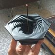 holder.JPG STL-Datei Spiral Hexagon Incense Holder kostenlos・Vorlage für den 3D-Druck zum herunterladen