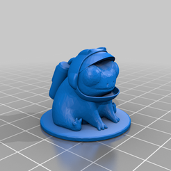 Fred_the_frog_astronaut.png Free STL file Fred the frog but he's an astronaut・3D printing design to download