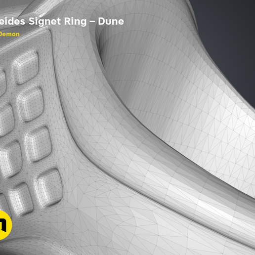 Atreides-ring-wire.1.png Download free STL file Atreides Signet Ring - Dune • 3D printing template, 3D-mon
