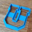 Varsity-U.jpg Varsity Style Letter U Cookie Cutter