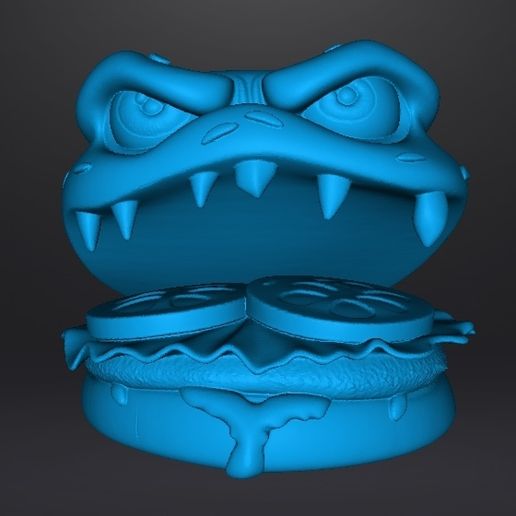 burgermimicmonster9.jpg BURGER MIMIC MONSTER FIGURE MODEL SCULPTURE STATUE ORNAMENT