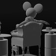 3_00000.jpg Deadmau5 On Chair Gun Aim at Mice 3D print model