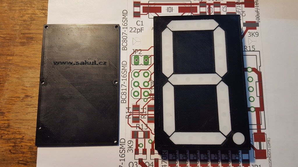 Download free STL file 7segment LED display 120mm • 3D print template ...