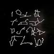 ConstellationsByDay.jpg 52 Constellations set in 3D glow in the dark