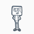 sdsa.png STL file JEFF RANDELL CLARENCE COOKIE CUTTER - CARTOON・3D printable model to download