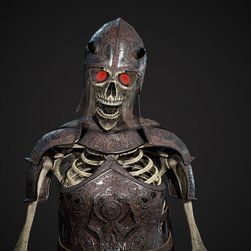 Skeleton Guard (Modular 3D model