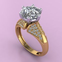 rend 2.jpg Archivo 3D gratuito anillo de mujer anillo de mujer modelo de impresión en 3D・Objeto imprimible en 3D para descargar