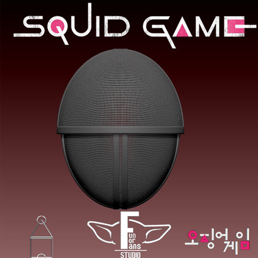 masksoldier10.jpg Download STL file Squid Mask / Squid Game Mask - Front Man Mask Squid Game • 3D print object, Fun_for_Fans