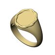 Braided-wire-halo-oval-signet-05.jpg Braided wire engravable oval signet ring 3D print model