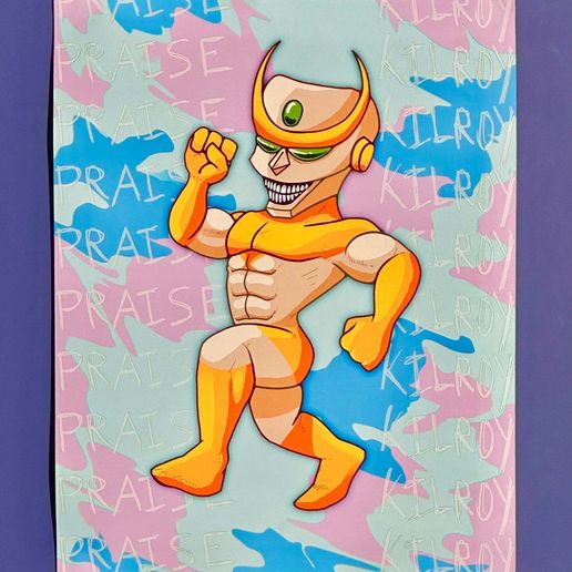 Kilroy the Kaiju Slayer Sofubi Toy 3D model