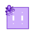 octopus_switch_plate_v5.stl Octopus Double Light Switch Plate
