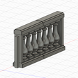 Balustrad-Wall-5.png Model Railway Decorative Stone Balustrade with Pillars