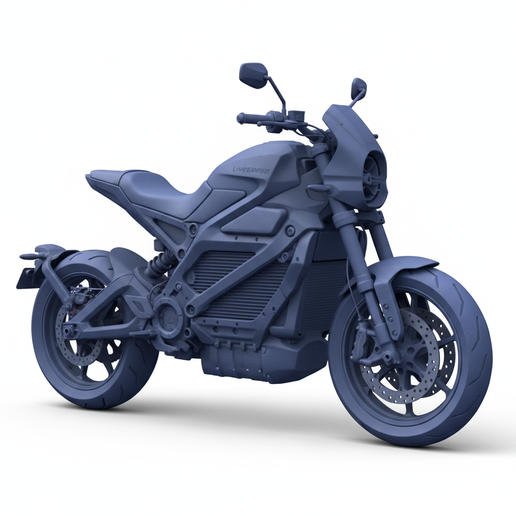 LiveWire One collectible motorcycle STL, 1:8 motorcycle, cyberpunk motorcycle STL, 1:24 motorcycle, enduro bike STL, motorcycle workshop STL, 1:12 motorcycle, custom bike STL, motorcycle miniature, motorcycle statue, V-twin motorcycle STL, motorcycle with