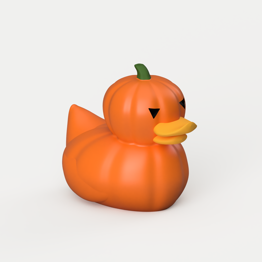Pumpkin Duck - Halloween Figurine