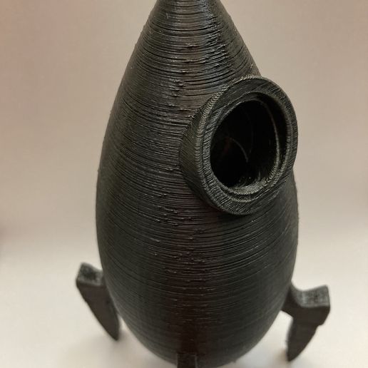 Rocket Ship Space Pen Holder - 3D model önizlemesi