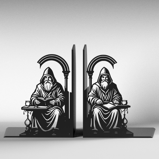 📚 The Alchemists Bookends・ STL File for 3D printing・Cults