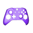 Untitled.stl Xbox One S controller shell, large Hex cut out
