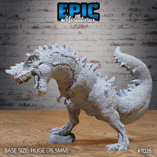 Crystal Rex ‧ DnD Miniature ‧ Tabletop Miniatures ‧ Gaming Monster ‧ 3D Model ‧ RPG ‧ DnDminis ‧ STL FILE