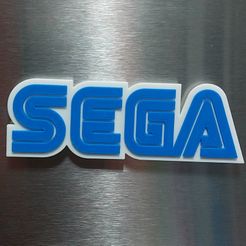 20230525_180251.jpg Fichier STL Aimant frigo SEGA Logo 3D・Modèle imprimable en 3D à télécharger