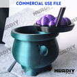 34.png CAULDRON YARN/DECORATIVE BOWL WITH BUBBLING LID-COMMERCIAL FILE