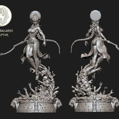gris.jpg Archivo 3D Diosa Sekhmet・Idea de impresión 3D para descargar