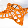 genesis orange.jpg Fichier STL Cadre bionique 225mm・Modèle à télécharger et à imprimer en 3D