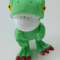 biting T-Rex (multipart print)