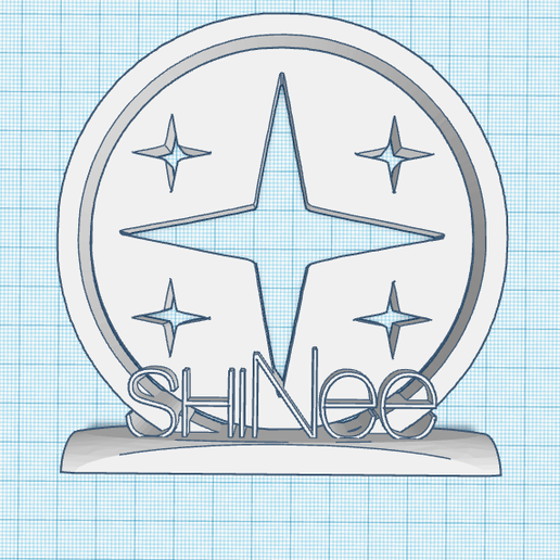 shineename.png SHINee Kpop Logo Decor Display Ornament