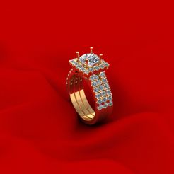 1.jpg STL file Princess Wedding Ring R2・3D printing model to download